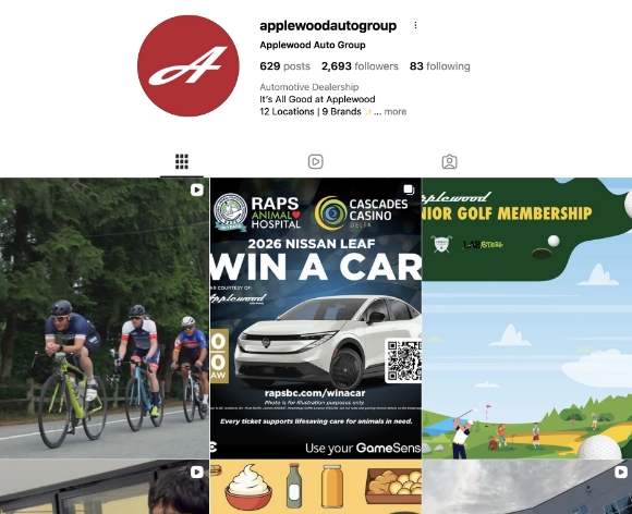 Applewood Auto Group Instagram