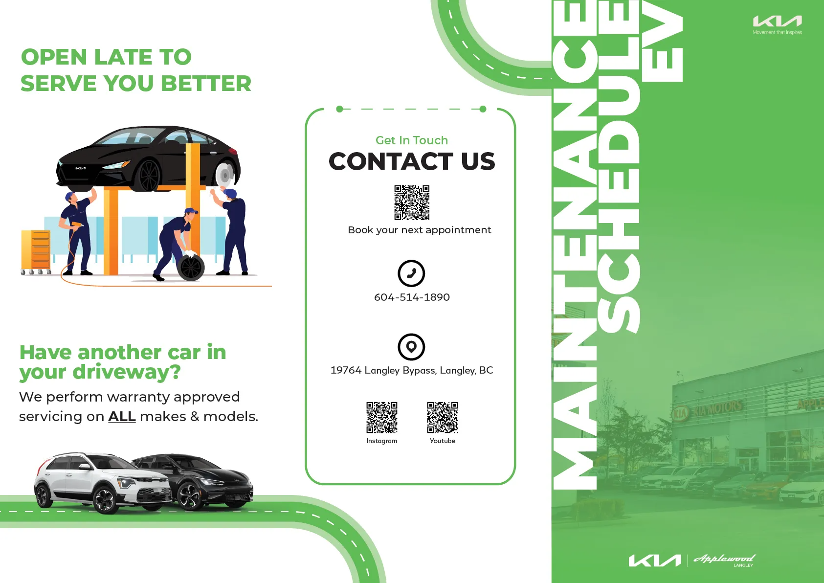 Applewood Kia Langley Recommended Services