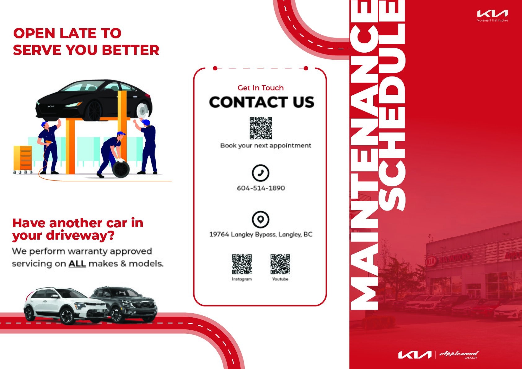 Applewood Kia Langley Recommended Services 