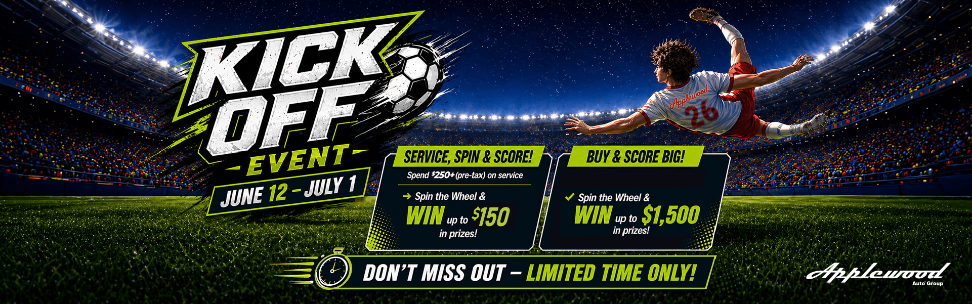 World Cup Event website banner