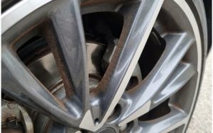 DUST AND DEBRIS ON THE BRAKES