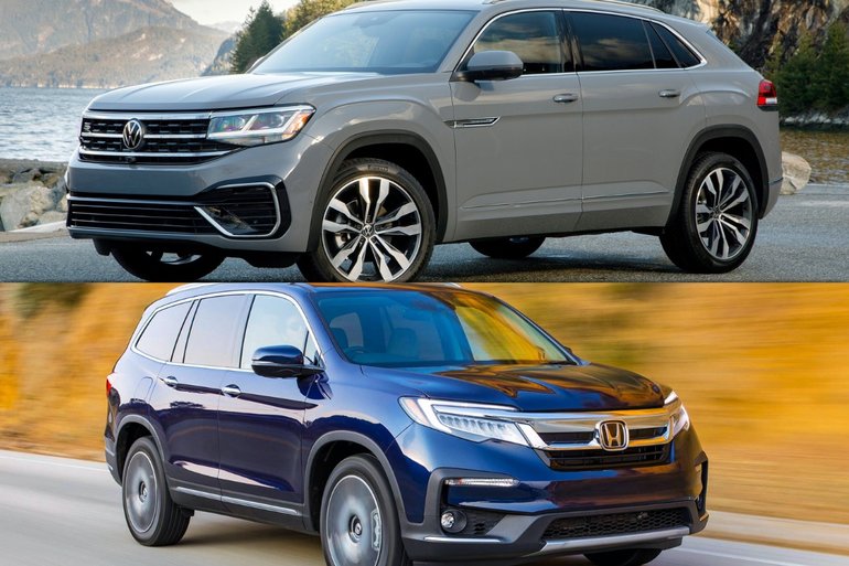 2021 Honda Pilot vs 2021 Volkswagen Atlas Arbour Volkswagen