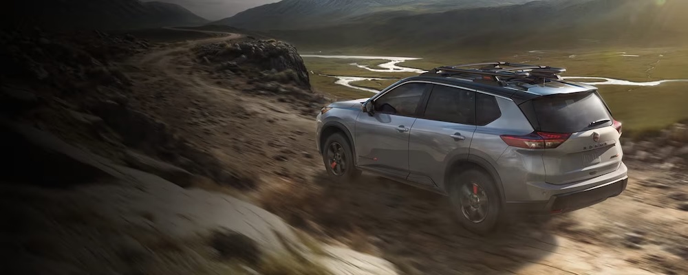 2026 Nissan Rogue Rock Creek trim from the back.