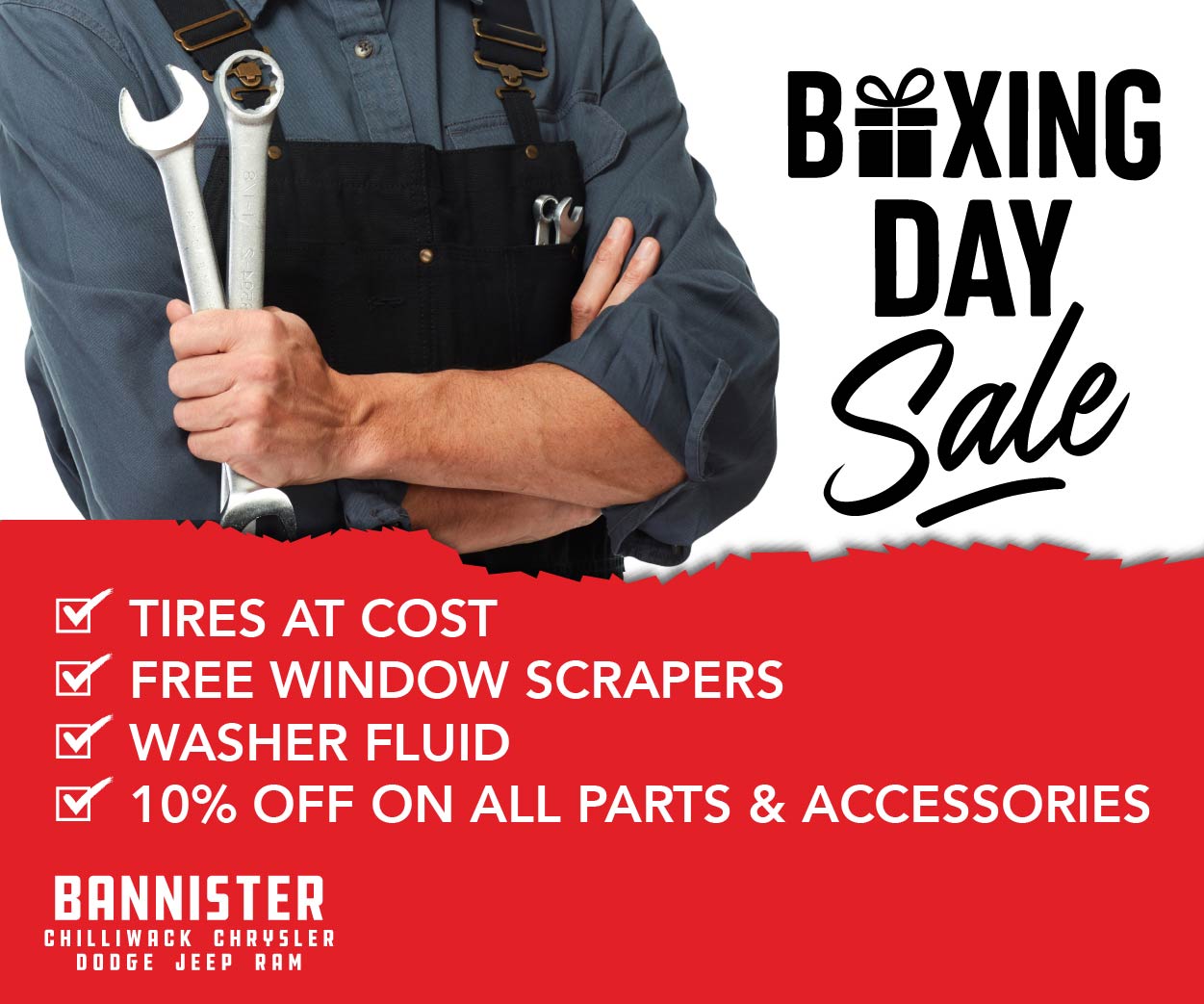 Boxing Day Sale – Service and Parts