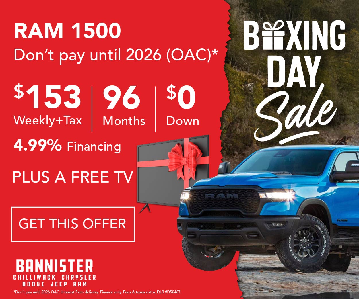 Boxing Day Sale – Ram 1500