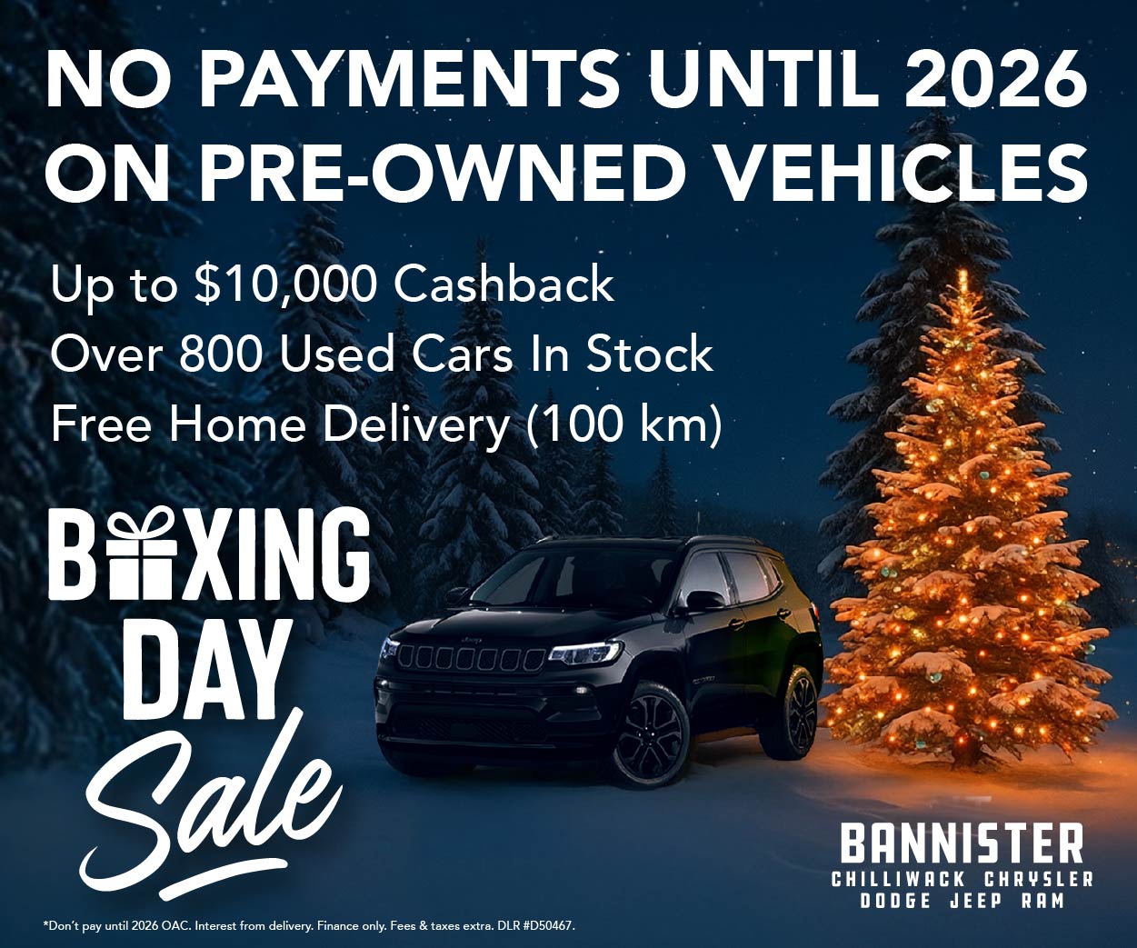 Boxing Day Sale – Pre-Owned Vehicles