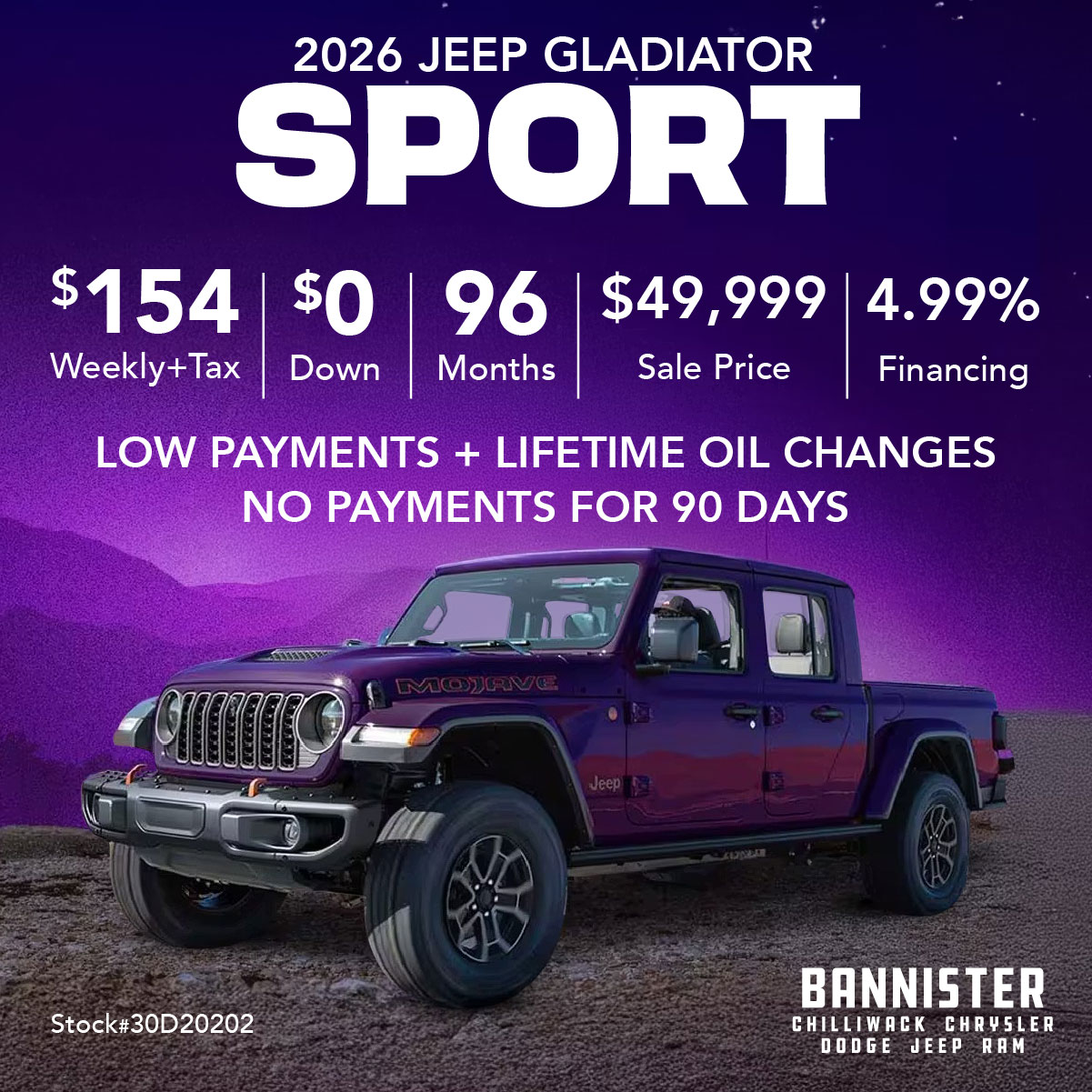 2026 Jeep Gladiator Sport