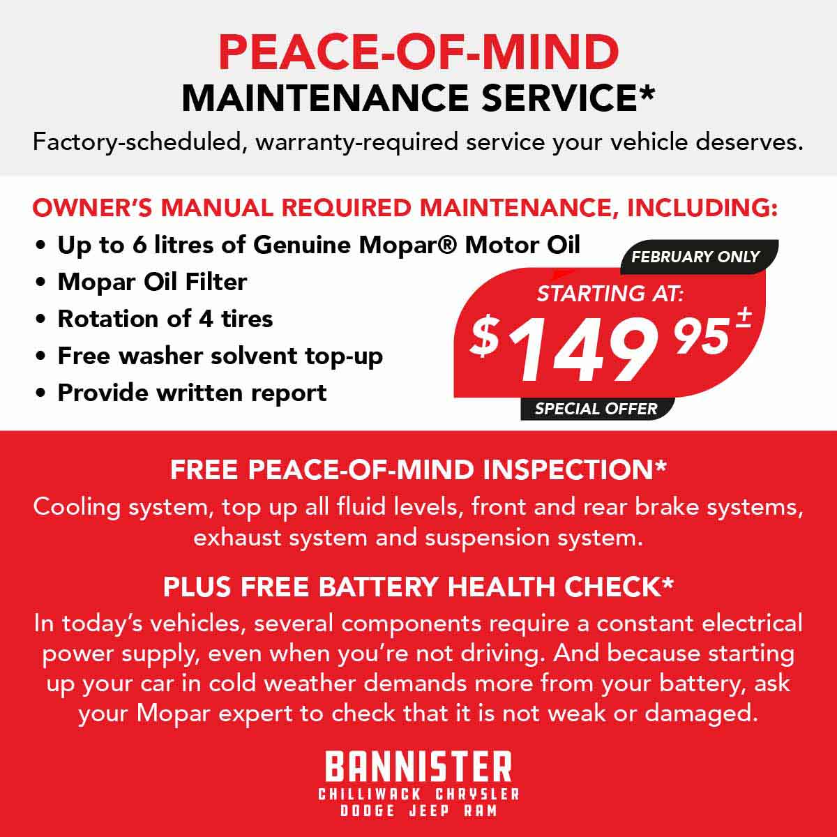 Peace of Mind Maintenance Service