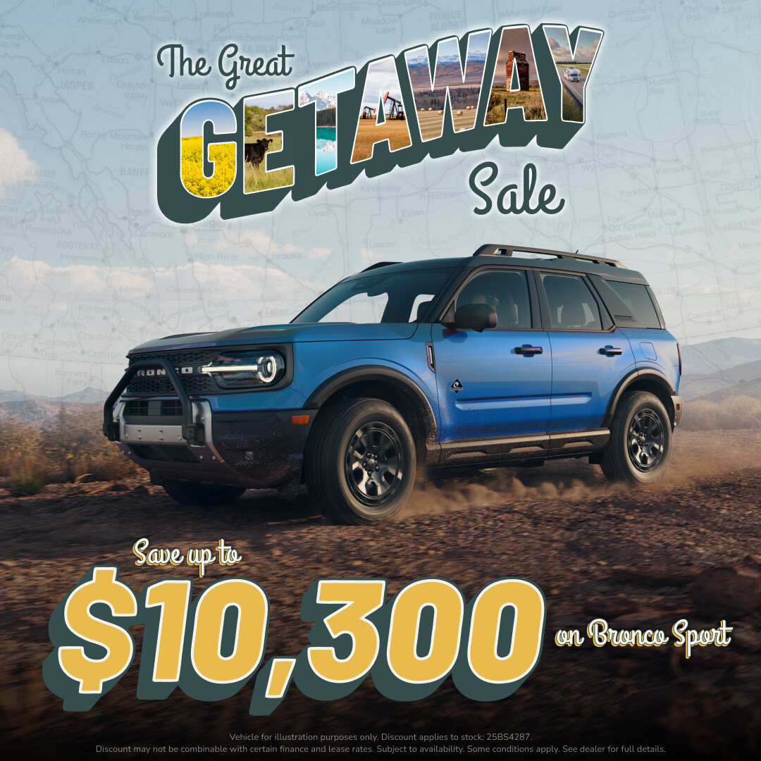 Bronco Sport – Adventure Comes Standard. Savings Come Easy.