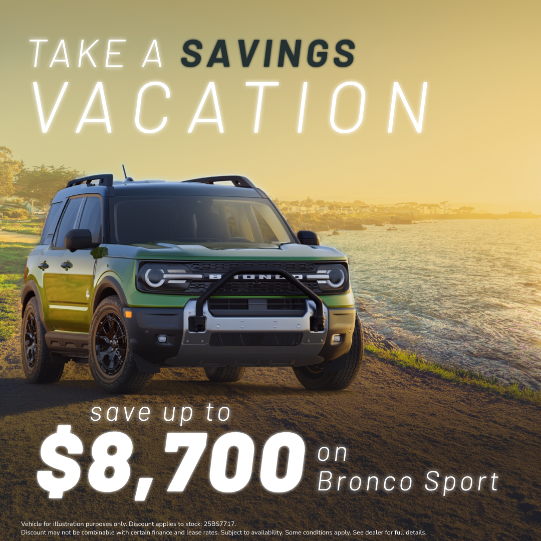Save up to $8,700 on Bronco Sport