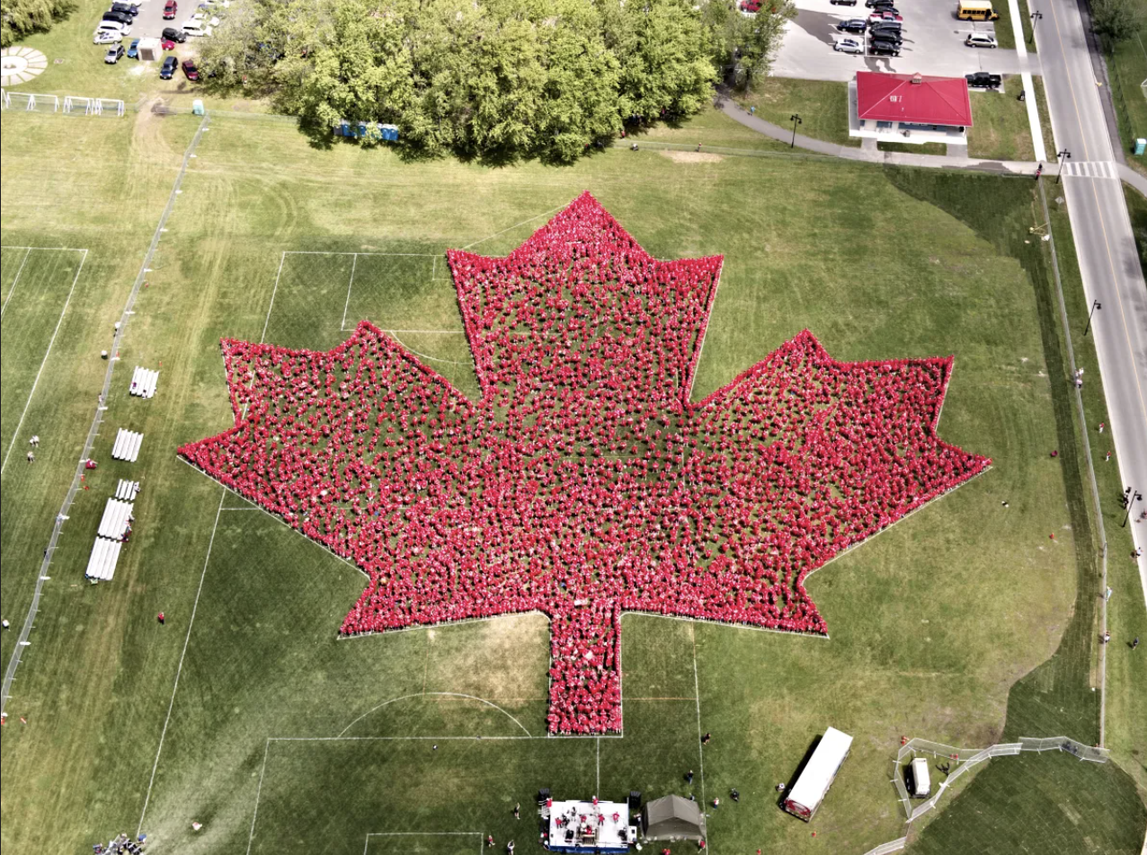 In Support of Human Maple Leaf World Record