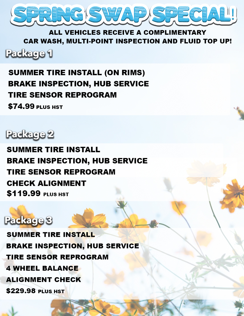 Spring Tire Swap Special