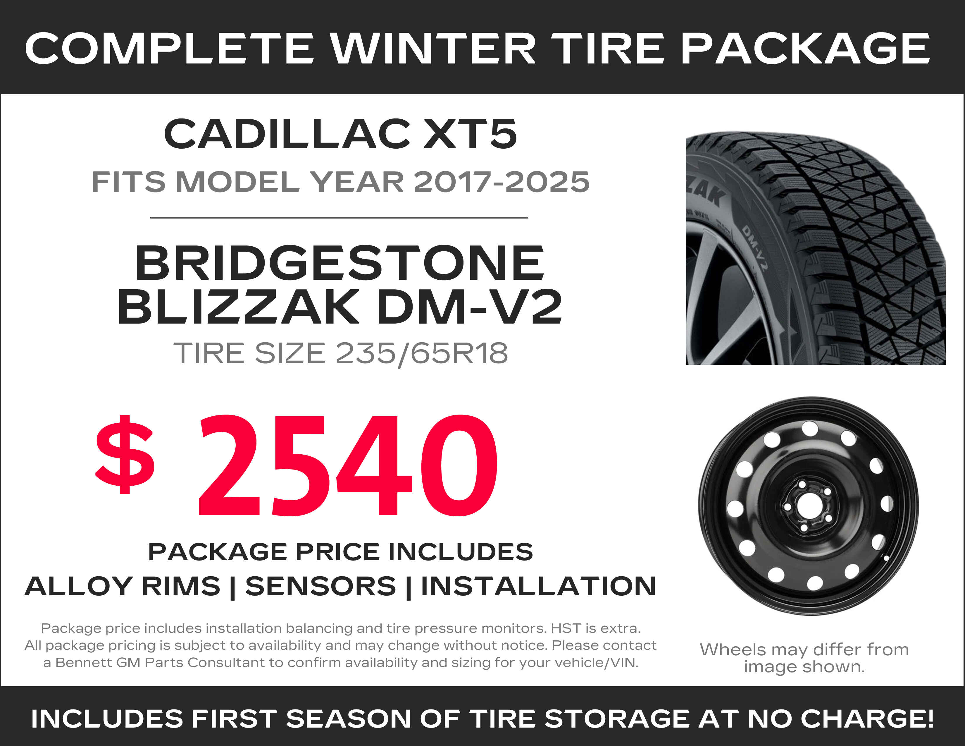 Cadillac Xt5 Tire Sizenull