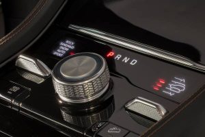 The 2026 Jeep Grand Cherokee's selec-terrain dial. New 2026 Jeep Grand Cherokee performance & engine guide at Blenheim Chrysler Dodge Jeep Ram in Blenheim, ON