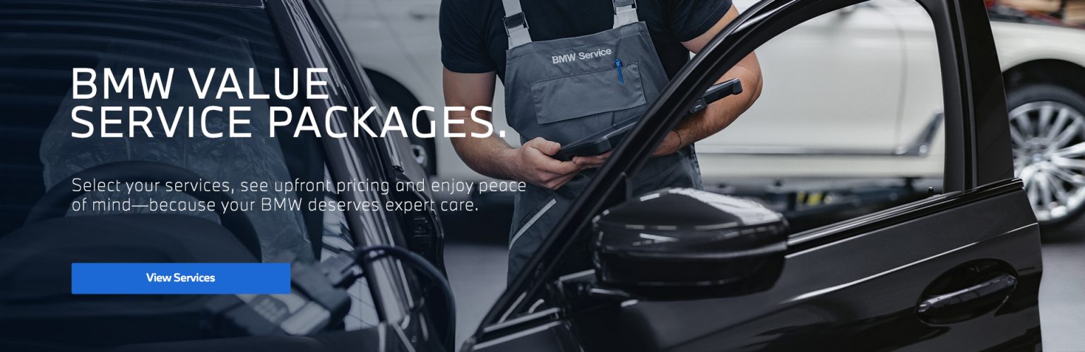 BMW Etobicoke New Used BMW Dealer In Toronto BMWE Value Service Packages 1920x624 Homepage Banner Option 1 1536x499 
