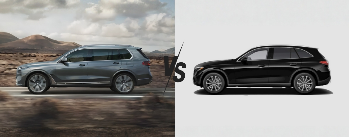 2025 BMW X7 vs 2025 Mercedes-Benz GLC