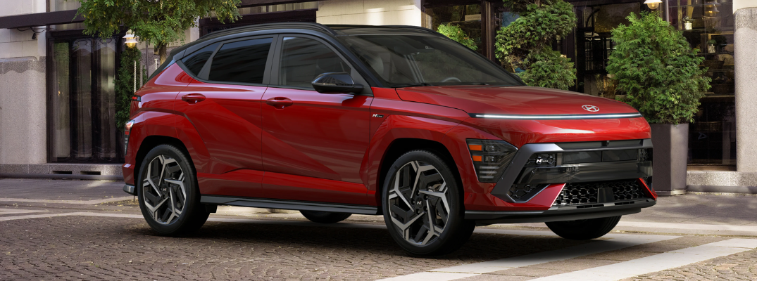 2026 Hyundai KONA parked on a city street