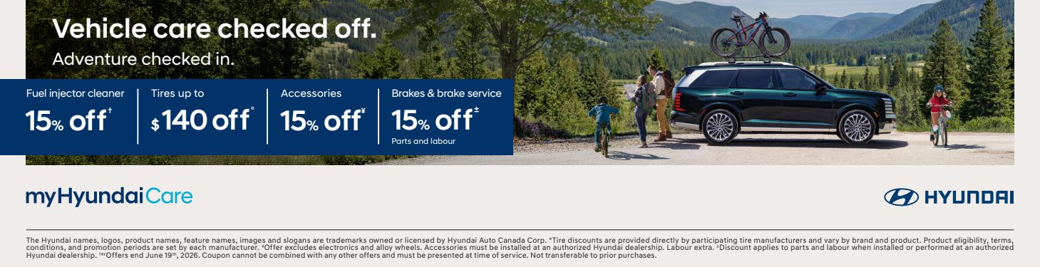 Spring Service and Parts Specials from Hyundai at Bourgeois Midland Hyundai