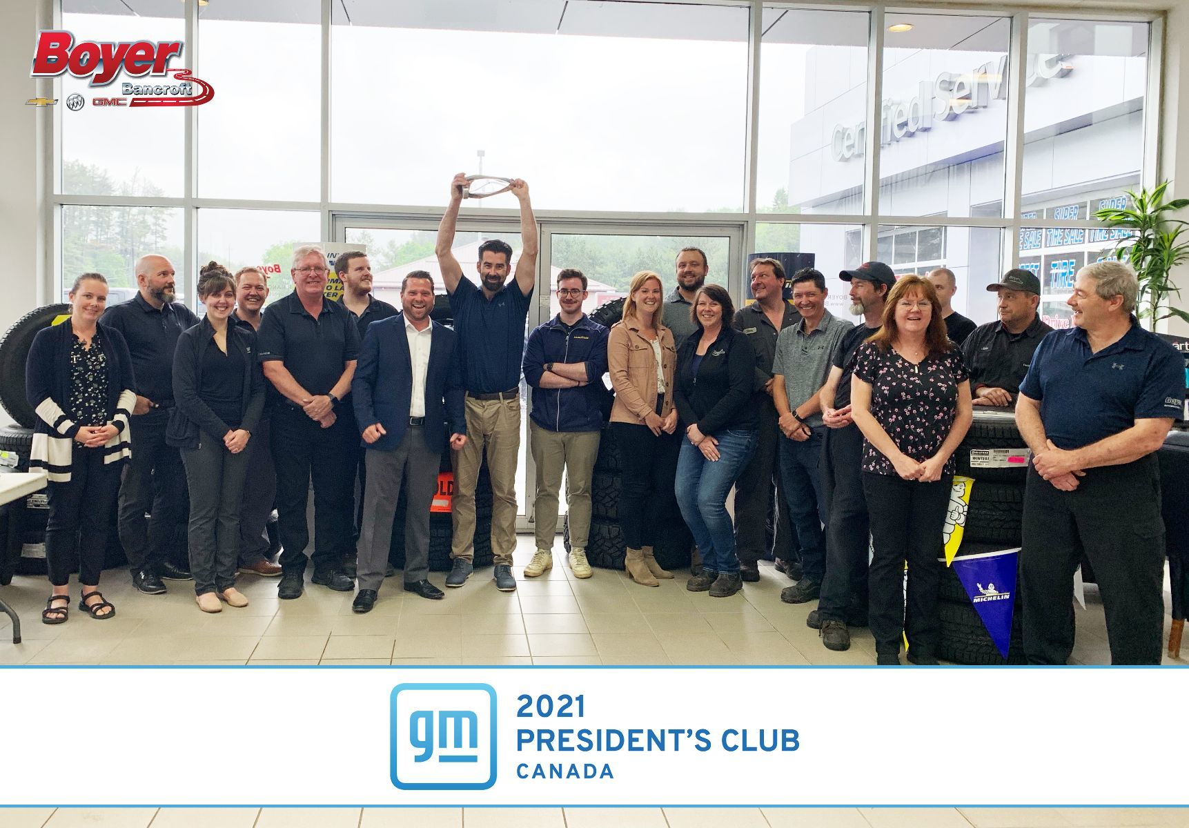 Boyer Bancroft wins GM's Presidents Club Award