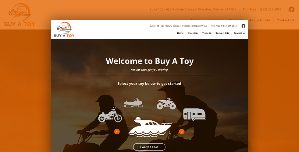 Financing for RVs, Boats, ATVs, & More Buy A Toy in Kingston, Ontario
