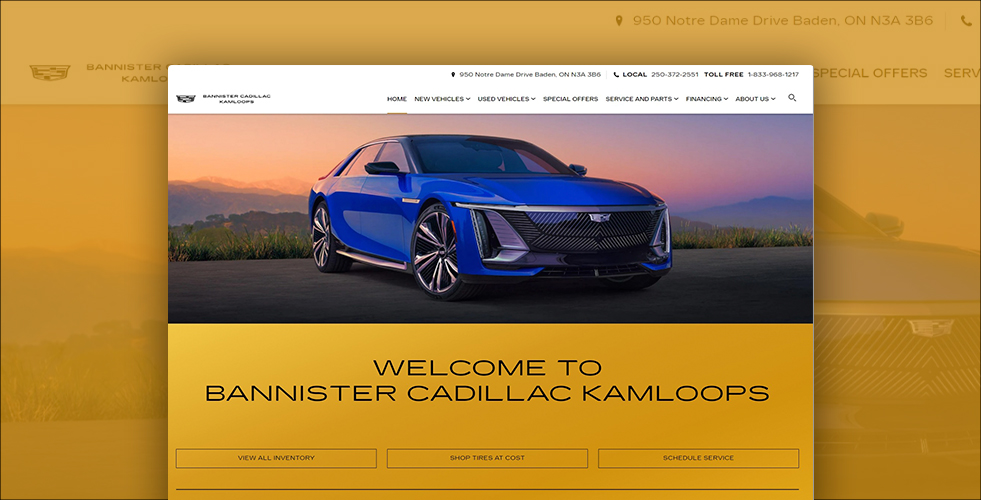 Bannister Cadillac Kamloops New & Used Dealer BC