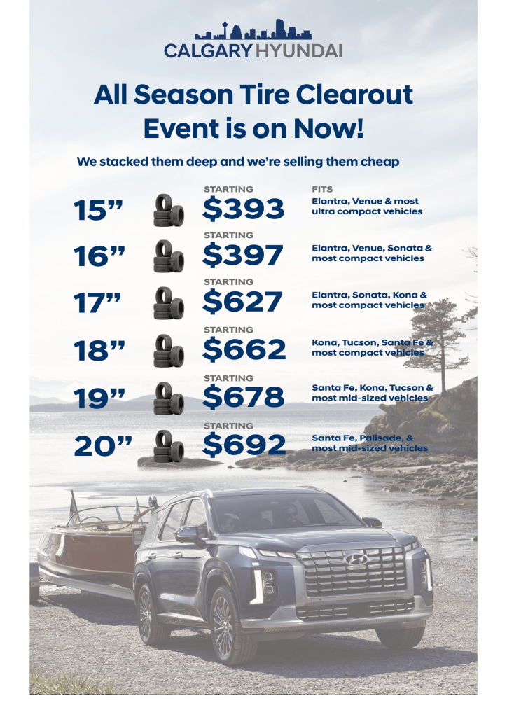 2023 Tire Packages Calgary Hyundai