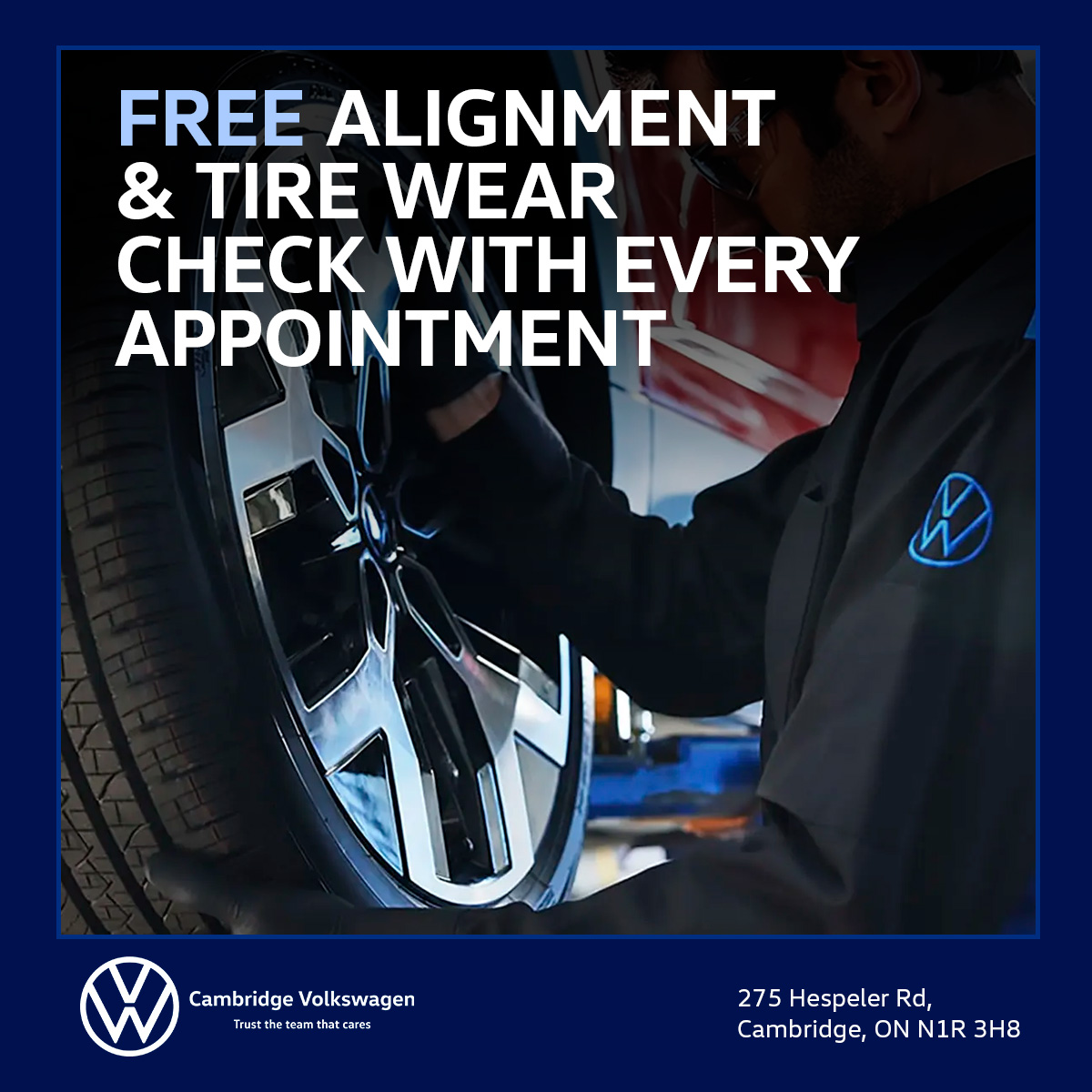 Free Alignment & Tire Wear Check with every appointment