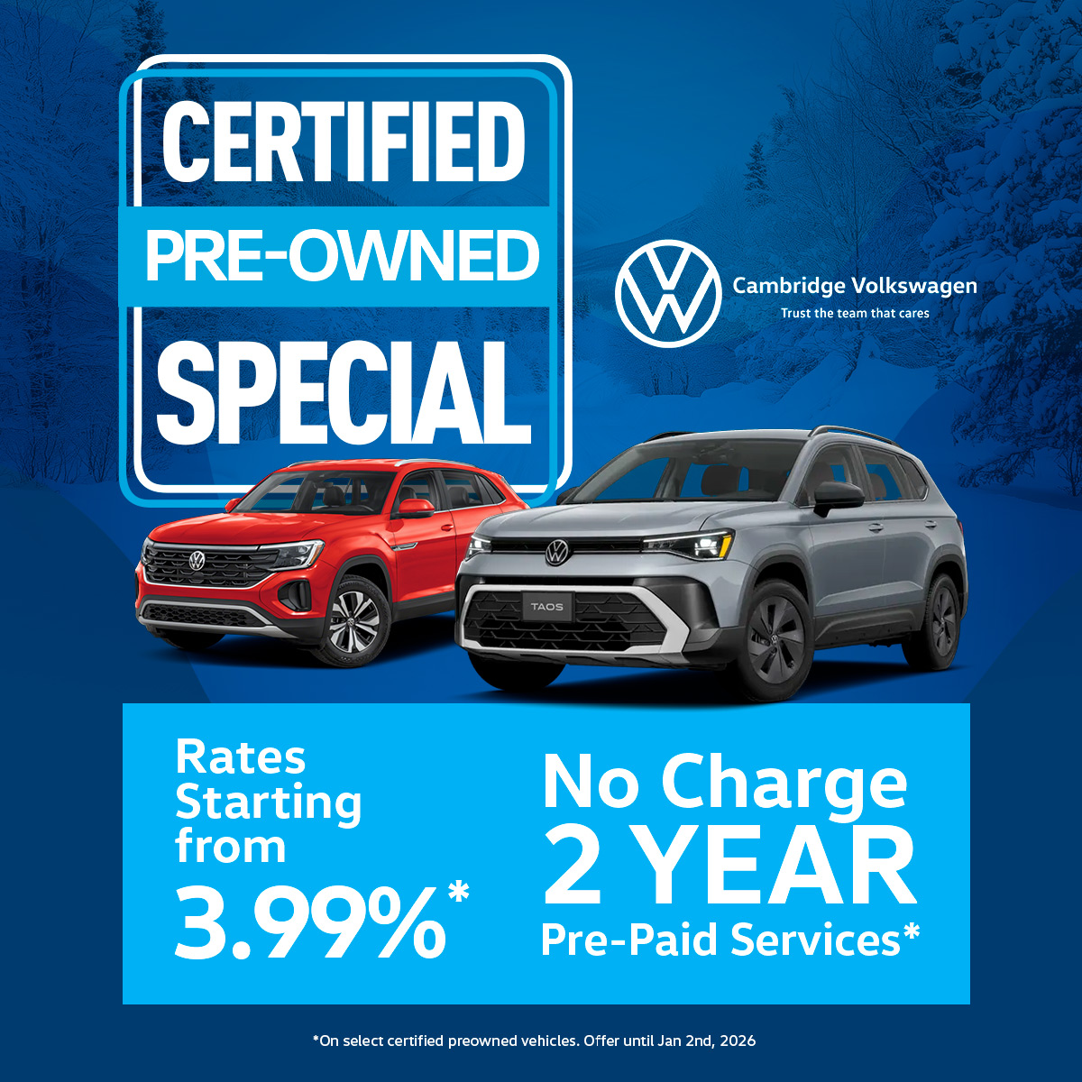 Certified Pre-Owned VW Specials