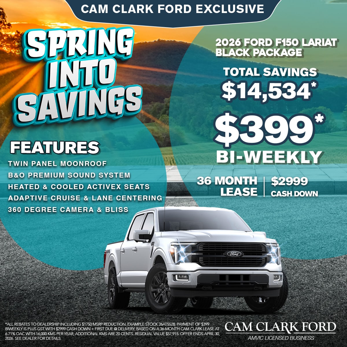 Save $14,534* on a 2025 Ford F150 Lariat Black Package!