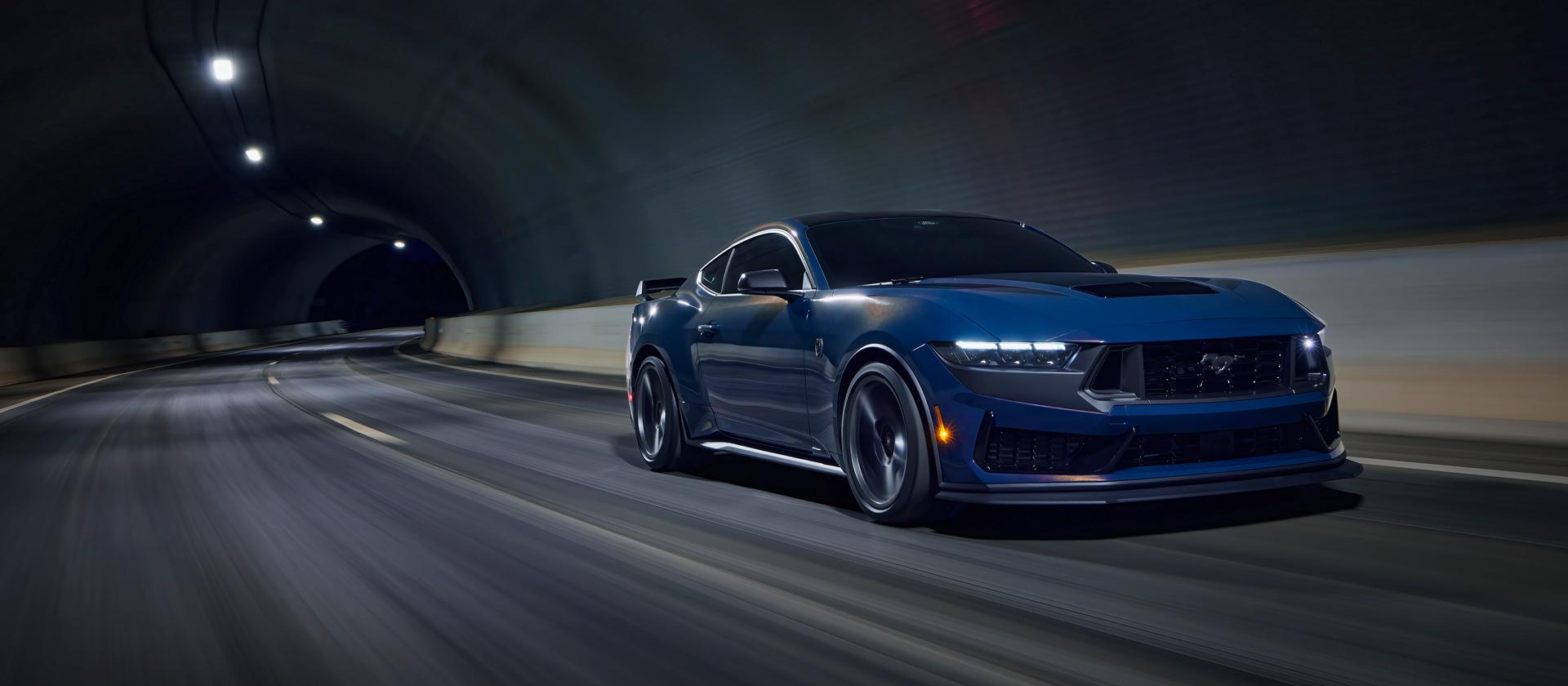 2026 Ford Mustang driving through tunnel