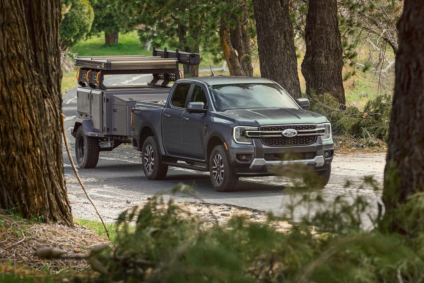 2026 Ford Ranger pulling trailer