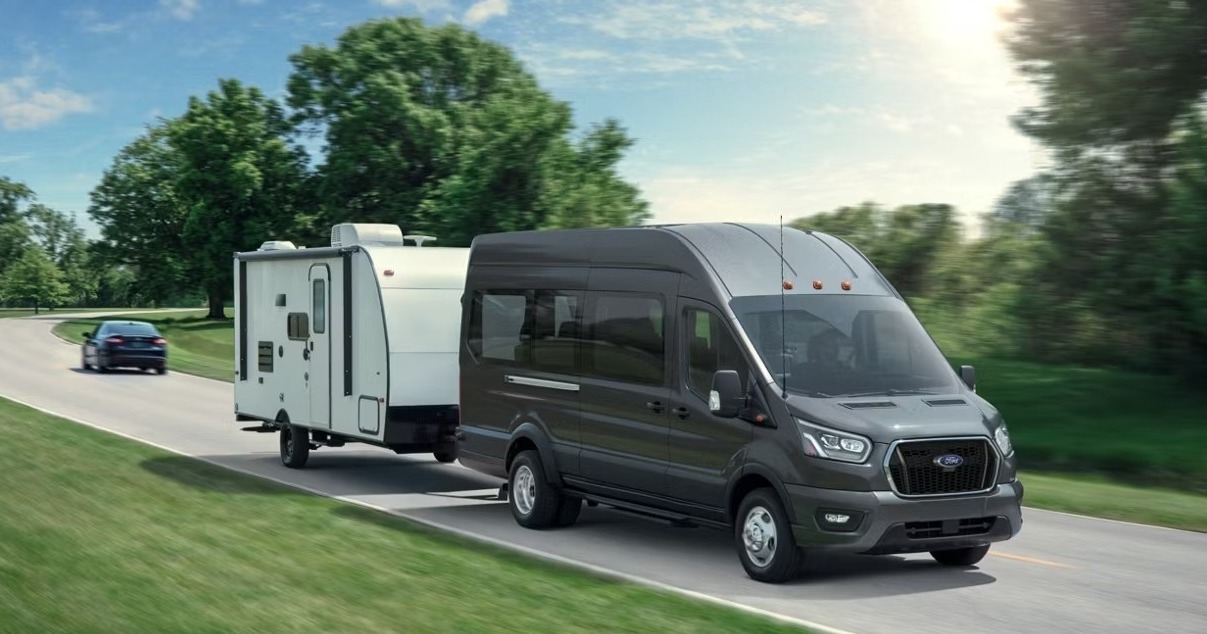 2026 Ford Transit pulling trailer