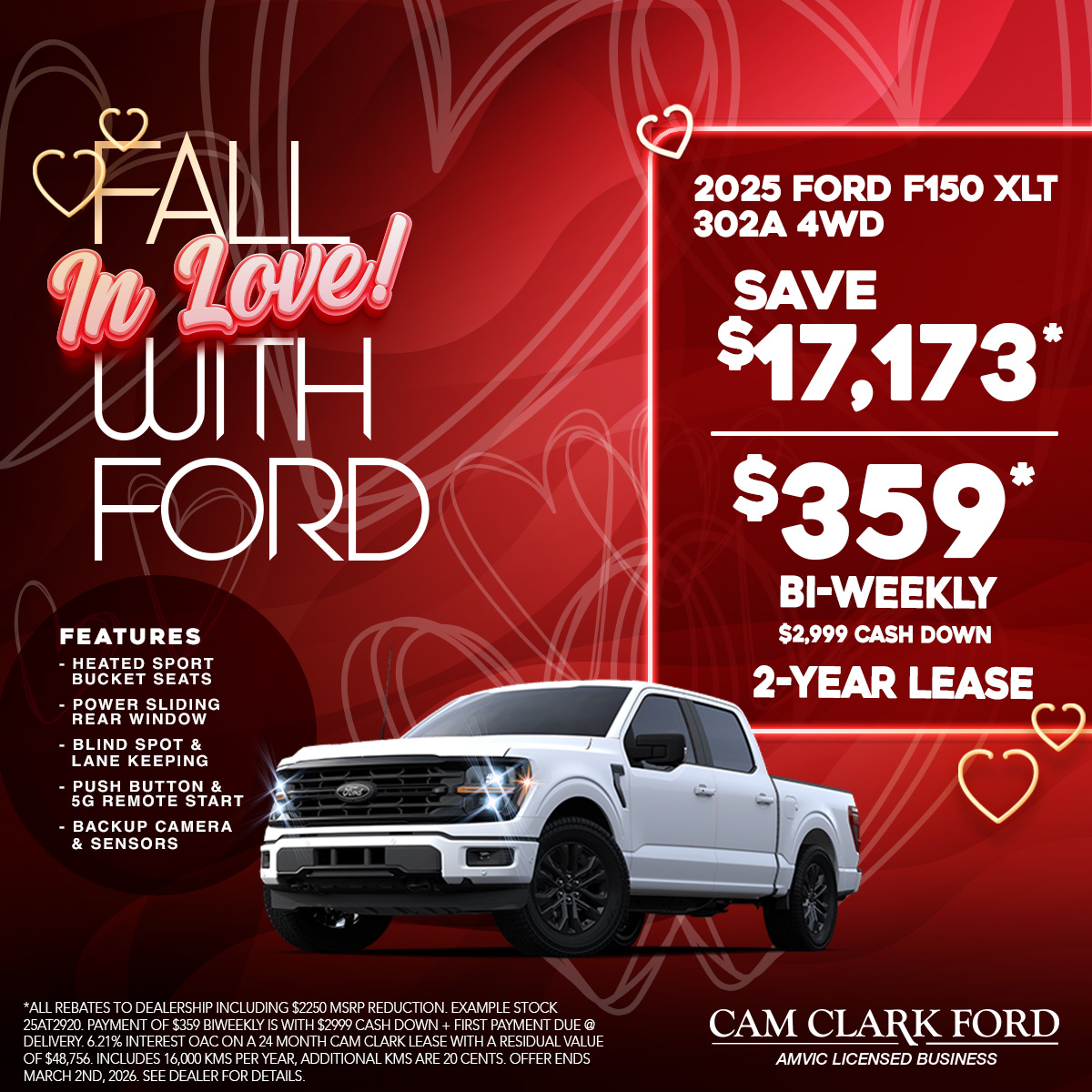 Save over $17,000 on a 2025 Ford F150 XLT 302A 4WD! - Cam Clark Ford ...