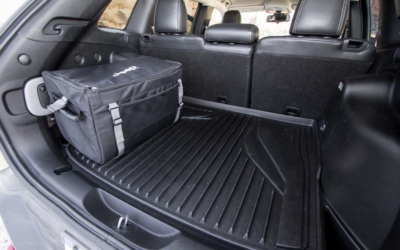 view of the cargo space of a 2023 Jeep Cherokee