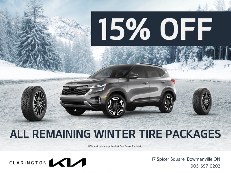 15% Off All Remaining Winter Tire Packages