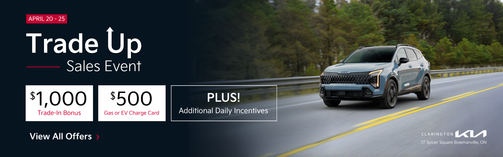 Clarington Kia Trade Up Sales Event Bowmanville