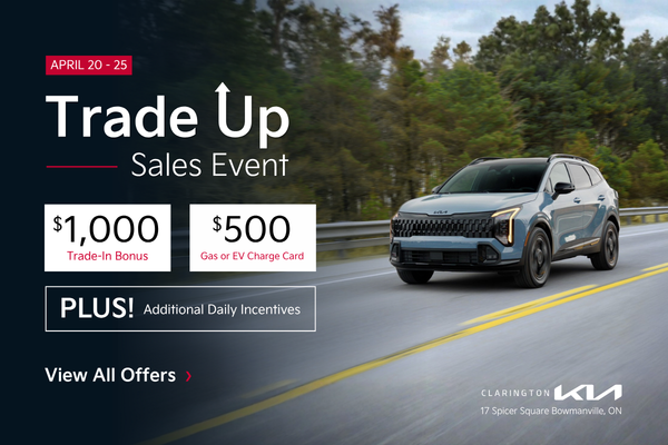 Clarington Kia Trade Up Sales Event Bowmanville
