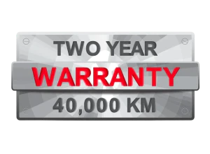 All repairs come with a 2 year/40,000km standard warranty.