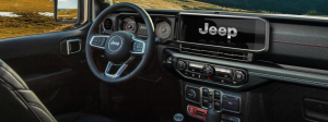 Driver's cockpit of the 2024 Jeep Wrangler 4xe