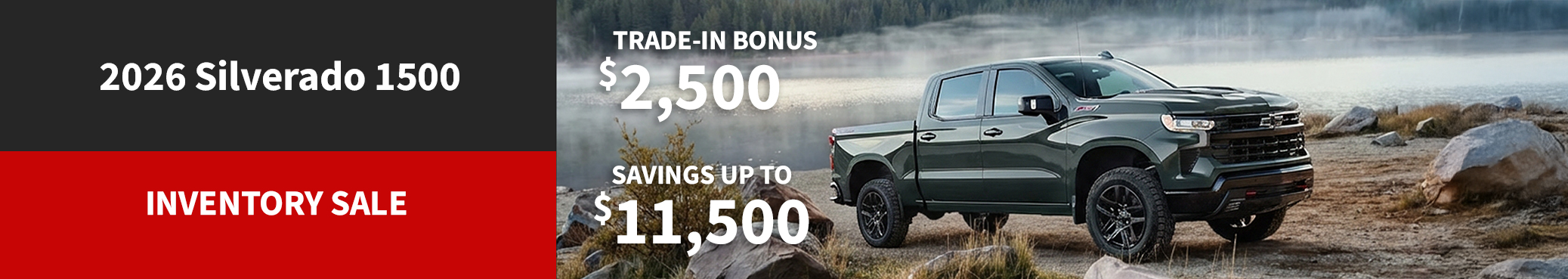 2026 Silverado 1500 Inventory sale 