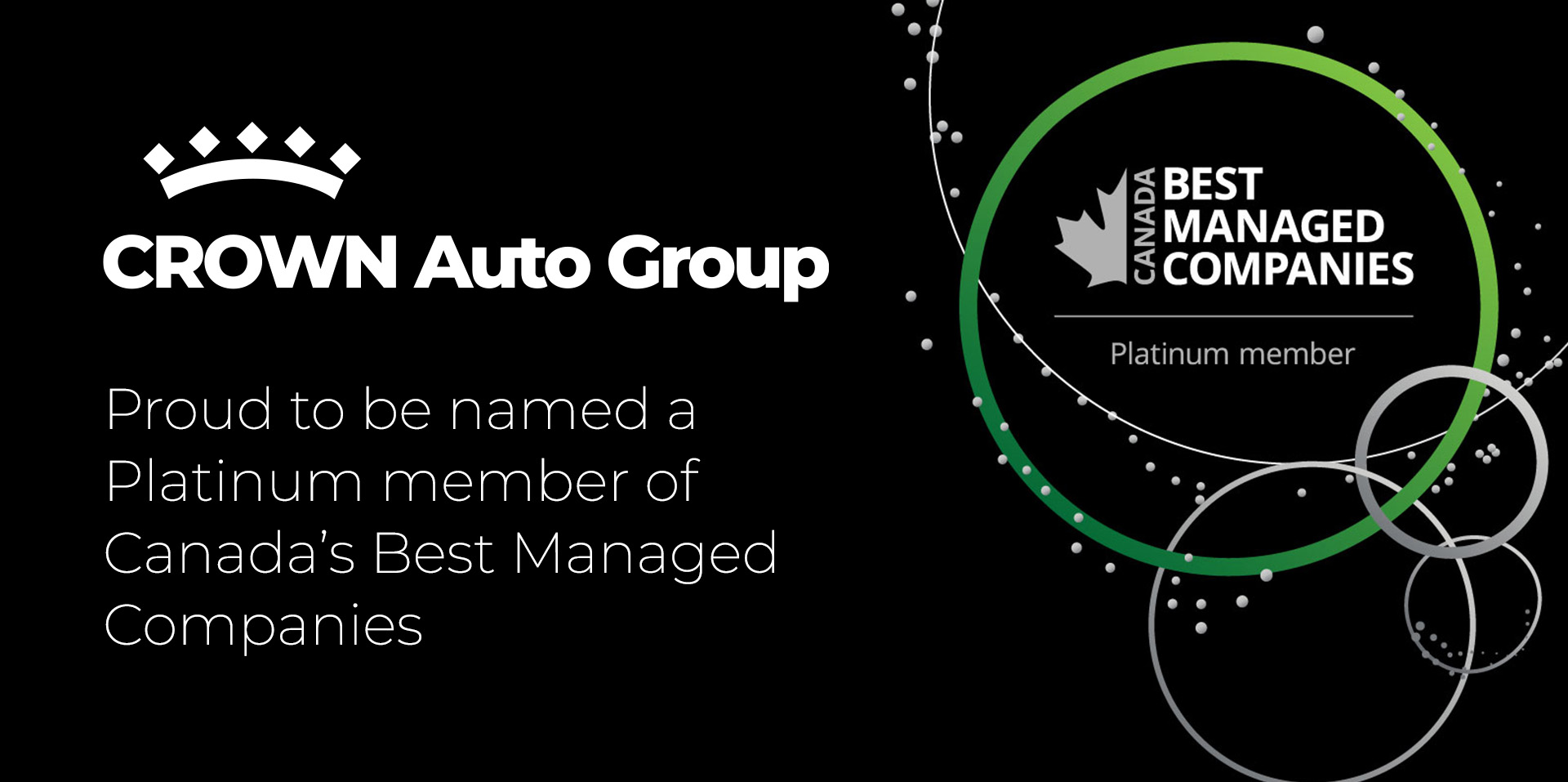 Crown Auto Group a Platinum Member of Canada's Best Managed Companies 2026