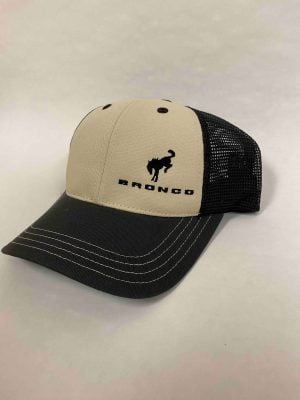 Black & Cream Bronco Hat