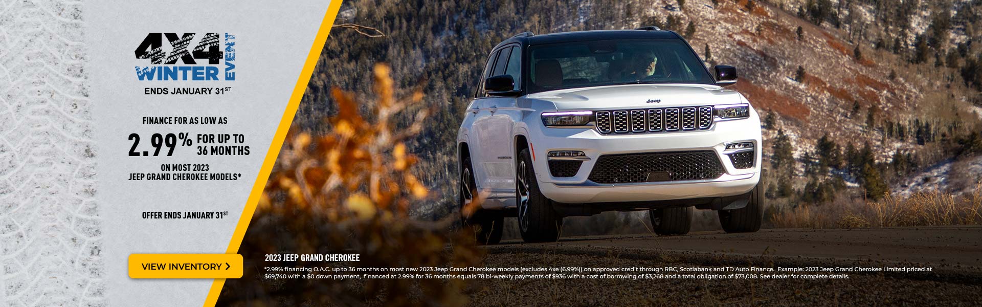 Grand Cherokee Jan Offer