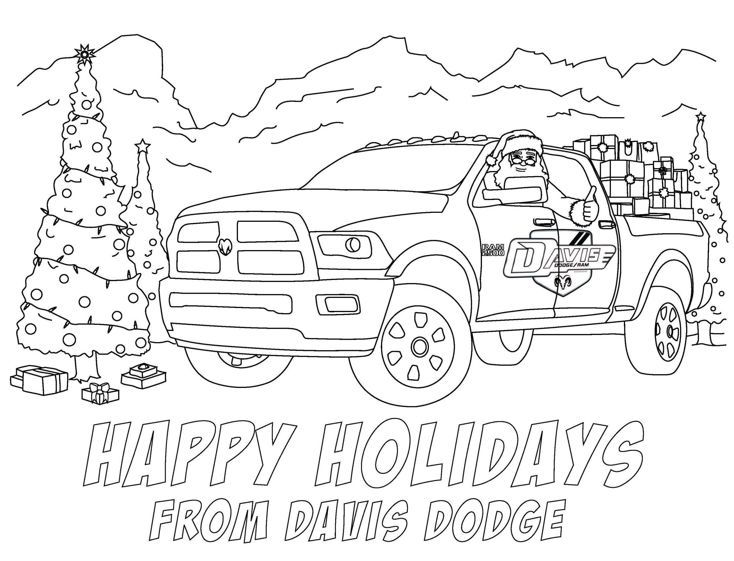 Holiday Colouring Sheet