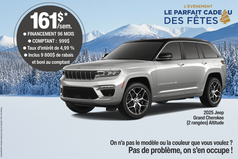 2025 Jeep Grand Cherokee (2 Rangées) Altitude