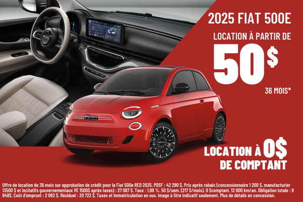2025 Fiat 500E
