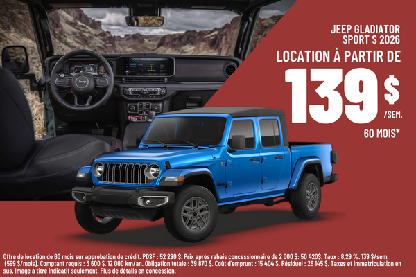 2026 Jeep Gladiator Sport S