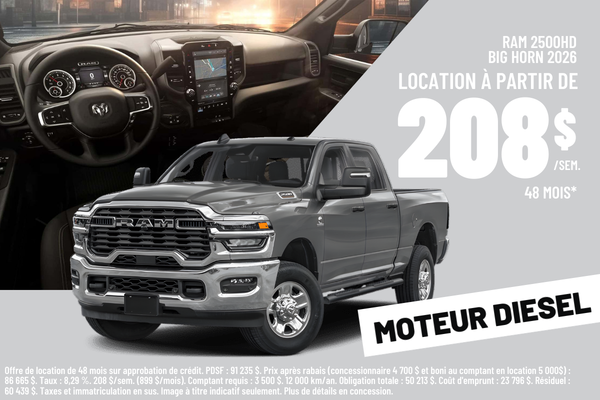 2026 RAM 2500HD Big Horn