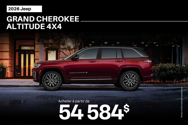 2026 Jeep Grand Cherokee Altitude 4X4 2026 Jeep Grand Cherokee Altitude 4X4