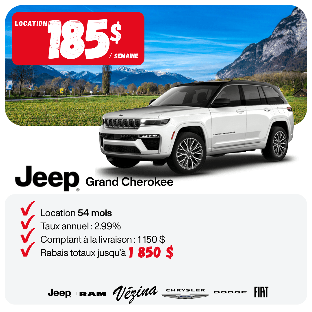 Rabais Grand Cherokee Rabais Grand Cherokee
